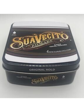 Suavecito Original Hold Pomade 8pk Pouches (0.5 oz) In Travel Tin - Made In USA